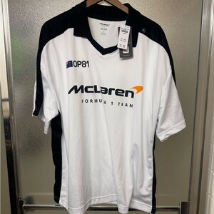 Formula 1 Team Men's Black and White Shirt